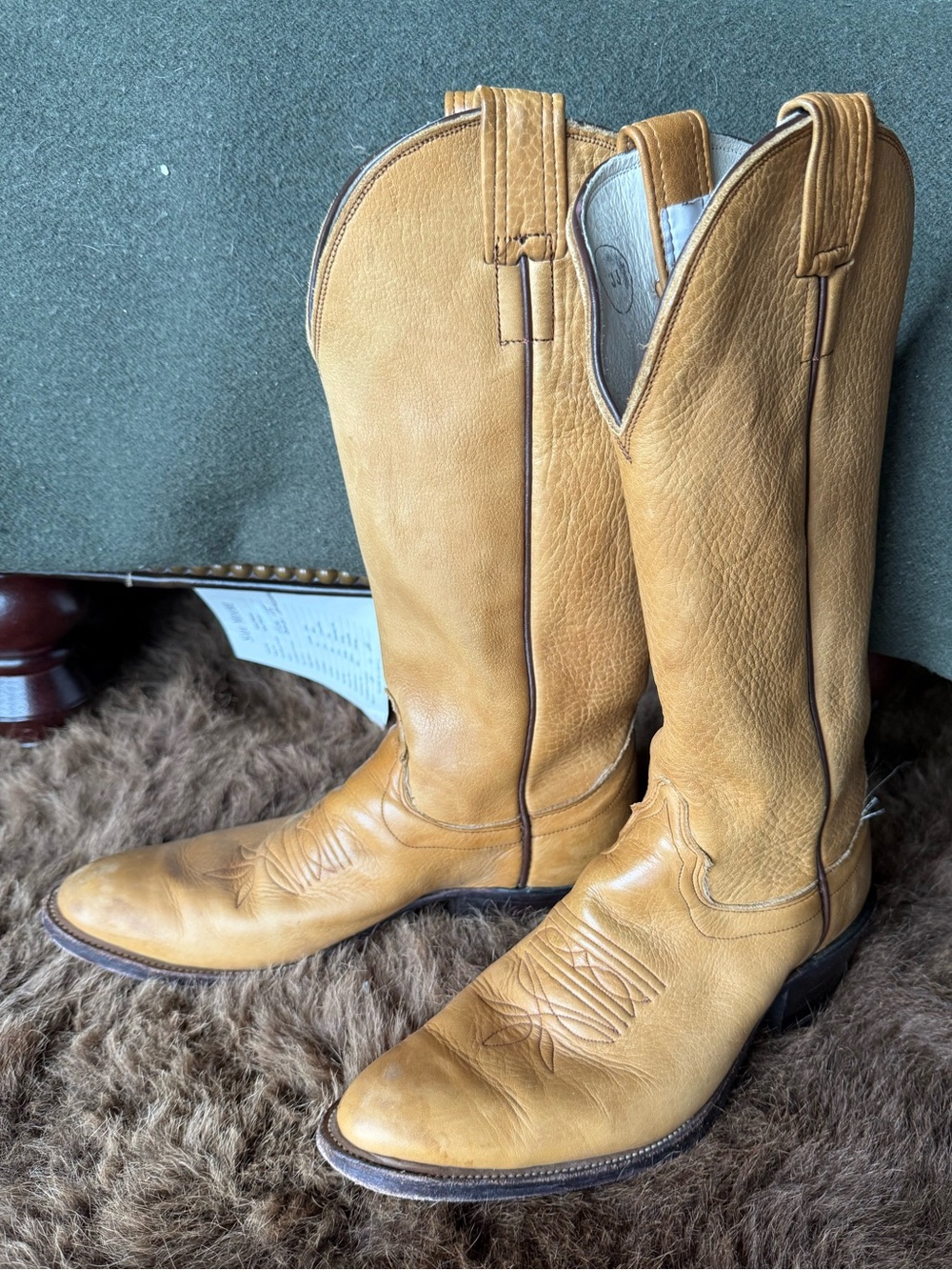 Vintage Olathe Boots 8.5b style 4056 heavy duty